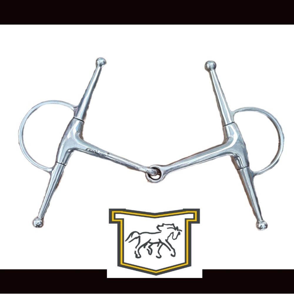 COPY - NWT Metalab Stainless Steel Full Cheek Snaffle 5” Mouth